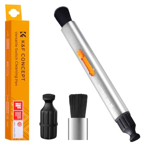 K&F CONCEPT Objektiv Reinigungsstift Lens Cleaning Pen Reinigungspinsel für Digitalkamera-Reinigung zur Reinigung von Objektiv, Linsen, Filter, Kamera, DSLR, Optik