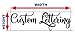 Vinyl Sticker Lettering Decal Sign Custom Script Font Text Personalized Wall Decor