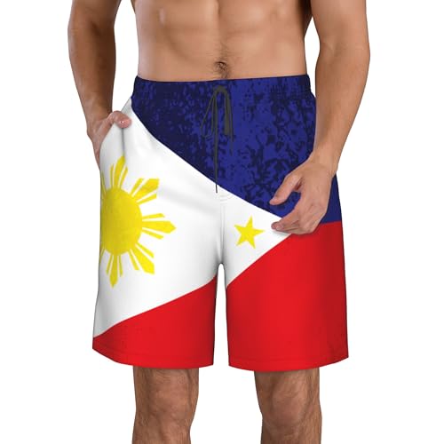 CUTEDWARF Filipino Flag Men's Swim Trunks Beach Swimwear Beach Shorts Summer Board Shorts3