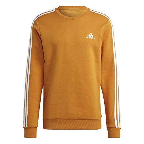 adidas mens Essentials Sweatshirt Focus Orange/White XX-Large