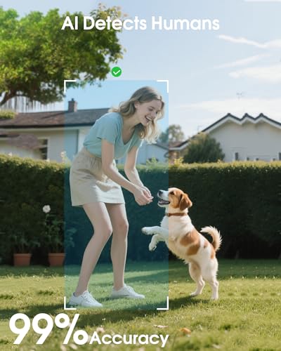 ANRAN 4K Camara Vigilancia WiFi Exterior Solar, 360° PTZ Cámara Sin Cables con Bateria, 8MP Seguridad Cámara con Wi-Fi 6, Visión Nocturna en Color, Detección PIR y AI, Audio Bidireccional - imagen 6