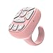 SUINRLIK TikTok Scrolling Ring, Remote Control for Tiktok,Wireless Bluetooth Remote Control Ring for iPhone/Android, Camera for Phone, Hands-Free Scrolling (Pink)