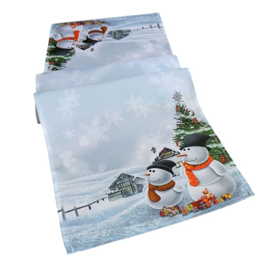 texpot Tischläufer 40 x 90 cm Schneemann Weihnachten...