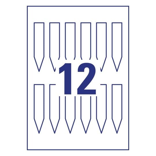 AVERY Zweckform T3005-10 Weatherproof Plug-in Signs Pack of 120 (100 x 20 mm on A4, Printable Plant Signs, Tear-Resistant - Image 3