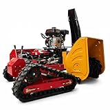Remote Control Lawn Mower for Hills, 200CC Gas Powered Crawler Brush Cutter, All Terrain Track Mower, 45° Slope Climbing, Heavy Duty for Farms, Orchards & Rough Land