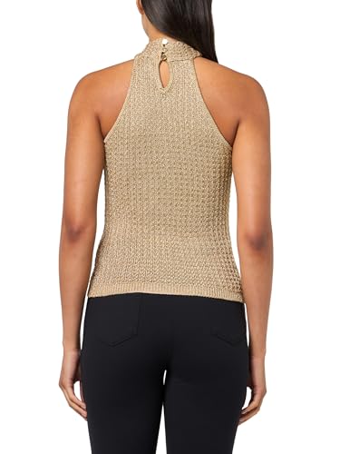 GUESS Women's Sleeveless Halter Keyhole Ella Sweater2