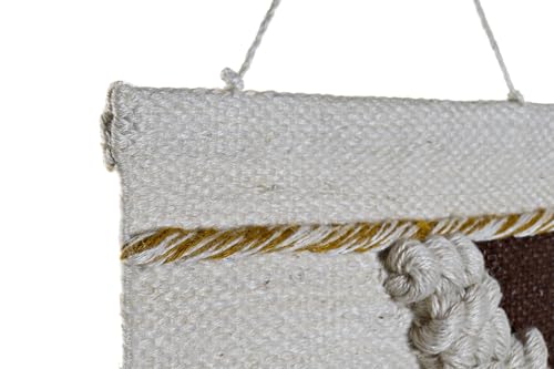 Tapis suspendu en jute pour décoration murale de salon bohème chic - 3