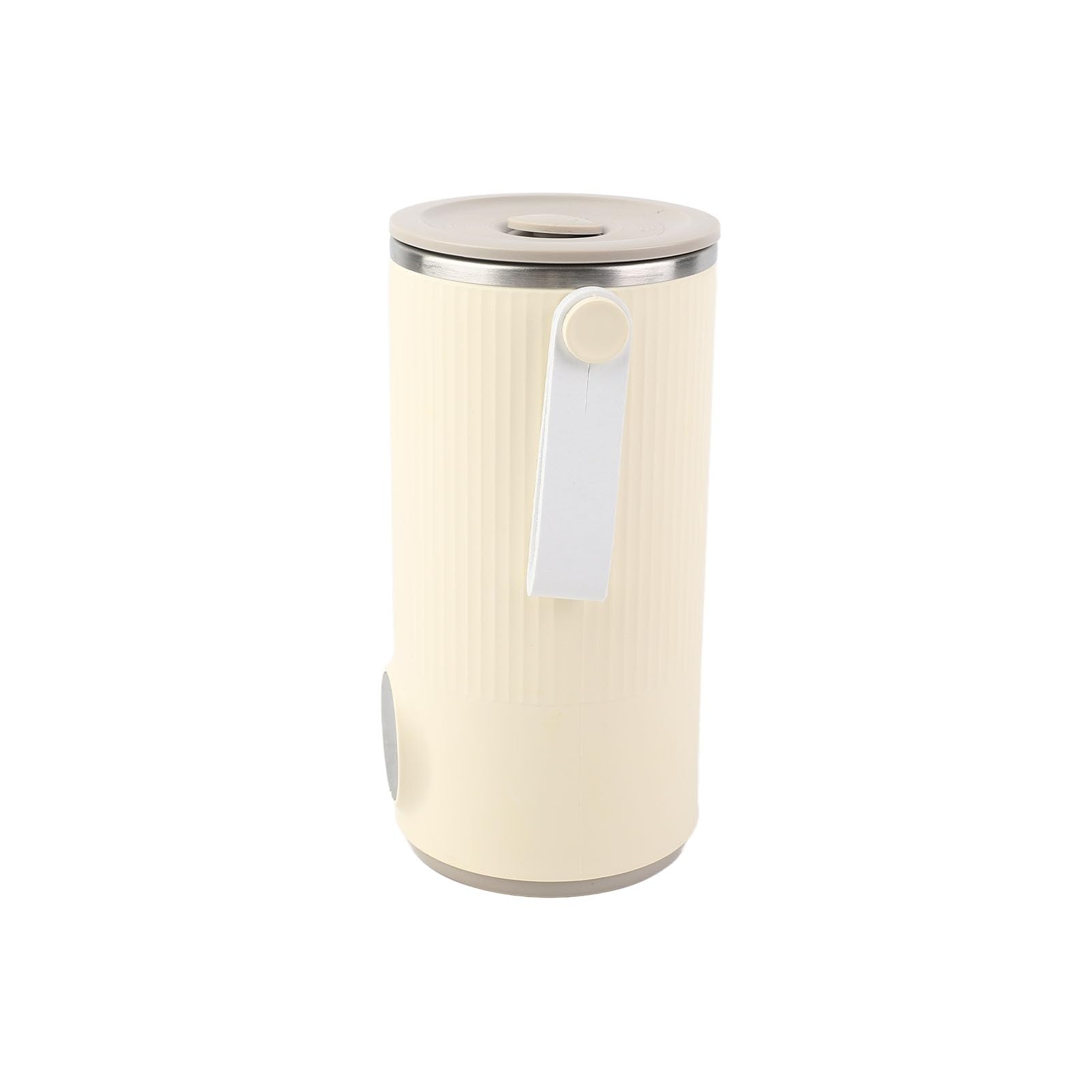 Hervidor eléctrico inalámbrico de acero inoxidable 400 ml para coche y viajes, con agitador giratorio recargable para leche, té, café, agua caliente