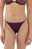 Mey Dessous Serie Mysterious Damen Strings Dark Plum S(38)