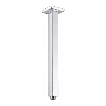 Ruhe 12 Inches Premium Grade Stainless Steel Ceiling Square Shower Arm | (Chrome Finish)