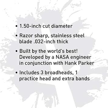 Swhacker Deep Six 2 Blade Steel 100 Gr. 1.5 in. 3 PK. Silver