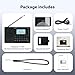 Retekess V115P Portable Shortwave Radio,Rechargeable AM FM SW WB Radio,Wireless Connection,1800mAh Battery,Digital Tuner,TF/AUX,Recording,Flashlight,Sleep Timer,Alarm Clock,for Emergency,Camping