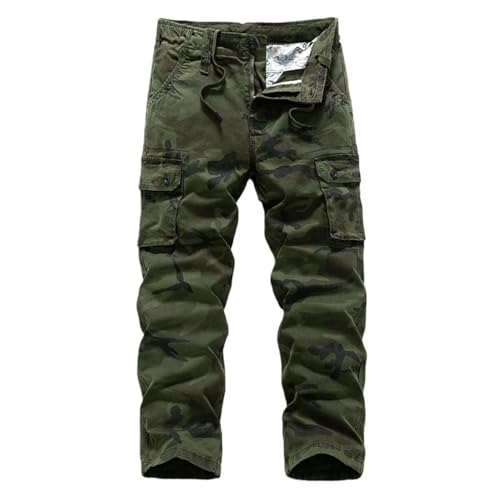 Pantalon cargo homme camouflage coupe droite résistant pour remplacer les jeans serrés