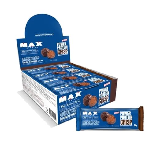 Power Protein Crisp Bar Display (12 unid. 44g), Dark Chocolate Truffle