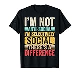 I'm Not Anti-Social Tees Shop
