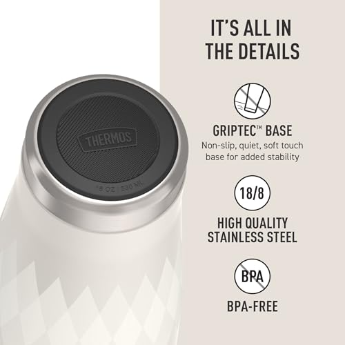 Image of THERMOS, Stainless Steel Tumbler with Slide Lock, 18 Ounce, Argyle