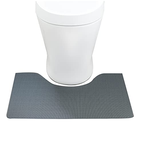 アイリスプラザ(IRIS PLAZA) アイリスオーヤマ マット ラグ トイレマット ヘリンボーン 幅約60×奥行約55cm MVTO-6055 グリーン