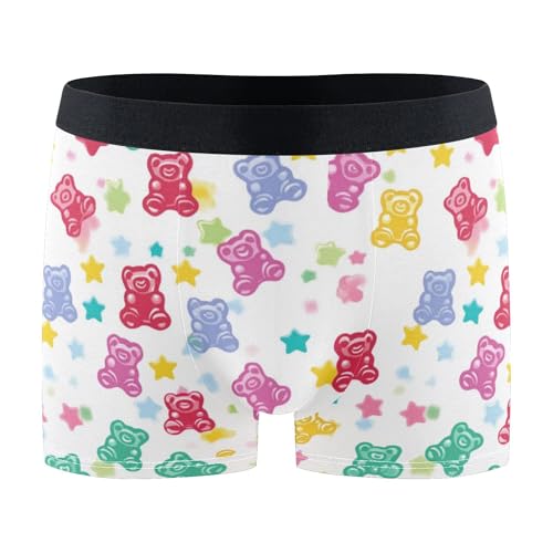 Bunte Gummibärchen, Süßigkeiten, Gelee, Süßigkeiten, Boxershorts, Unterwäsche, feuchtigkeitsableitende Unterwäsche für Workout, Größe S, Bunte Gummibärchen, Süßigkeiten, Gelee-Süßigkeiten, X-Large Bunte Gummibärchen, Süßigkeiten, Gelee, Süßigkeiten, Boxershorts, Unterwäsche, feuchtigkeitsableitende Unterwäsche für Workout, Größe S, Bunte Gummibärchen, Süßigkeiten, Gelee-Süßigkeiten, X-Large