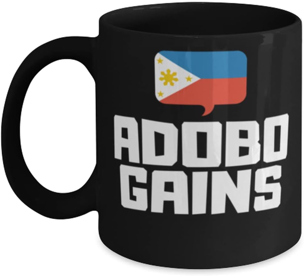 Coffee Mug Funny Adobo Gains Pinoy Asian Filipino Food