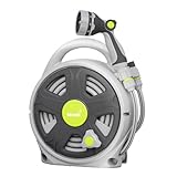 GEWIMI Retractable Garden Hose Reel, 65FT Heavy Duty Hose With 10 Spray Patterns - Leakproof, Durable & Compact Design for Garden Watering, Car Washing, Pet