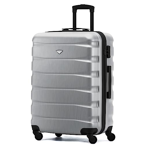 Flight Knight Lightweight 4 Wheel ABS Hard Case Extra Large Suitcase Approved for Over 100 Airlines Including easyJet, British Airways, Ryanair, Jet2, Emirates & Many More - Check-in Large Size 29"