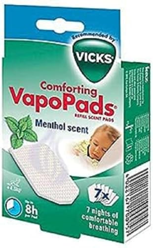 Vicks VH7V1 Vapopads al Mentolo, Tavolette Profumate con Oli Essenziali