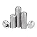 Junter 100pcs M2 x 3mm Flat Point Grub Hex Socket Set Screws Metric A2 Stainless Steel DIN913