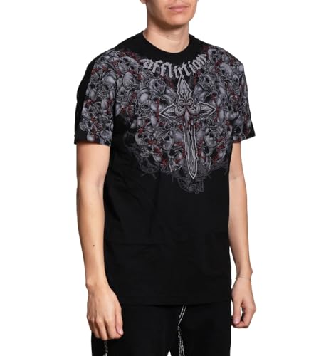 Affliction Men's Core T-Shirt, Short Sleeve, Graphic Print Design T-Shirts4
