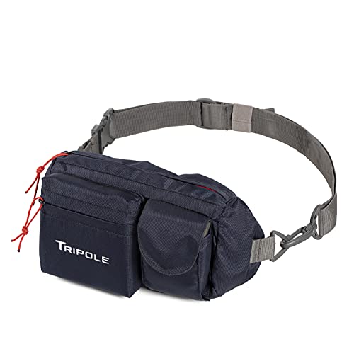 Tripole Unisex Polyester Multi-Purpose Waist Pack Fanny Bag (Blue)