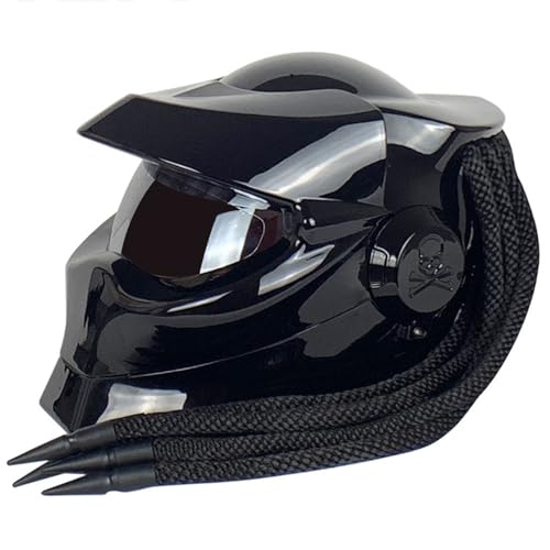 Motorrad-Integralhelm Front-klapphelm Mit Sonnenblende Zöpfe Warnlichter ECE-Zulassung Personalisierte Motorradhelme Männer Frauen Erwachsene Offroad Cruiser Chopper (Gloss Black, M) Motorrad-Integralhelm Front-klapphelm Mit Sonnenblende Zöpfe Warnlichter ECE-Zulassung Personalisierte Motorradhelme Männer Frauen Erwachsene Offroad Cruiser Chopper (Gloss Black, M)