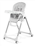 7-Fach verstellbare Sitzhöhe Peg Perego HPPFX1LIGR Prima Pappa Follow Me - Linear grey, grau