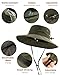 FURTALK Sun Hats for Women with Ponytail Hole Wide Brim Beach Bucket Hat UPF 50+ Fishing Hiking Outdoor Hats Green