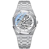 MNWT CHENXI Men Full Stainless Steel Automatic Mechanical Movement Watch (Silver White)