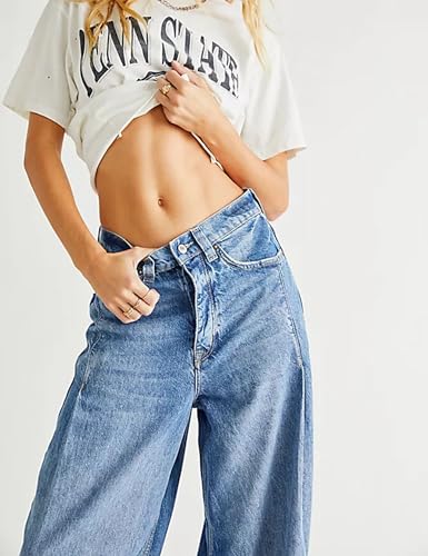 Baggy Jeans Wide Leg Denim Pants Vintage Jeans Women's Y2K Street Fashion Boyfriend Straight Denim Pants2