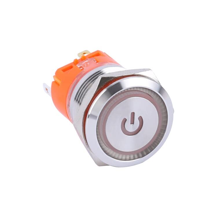 Bouton poussoir étanche 12V pour l'équipement électrique des bateaux et camping-cars