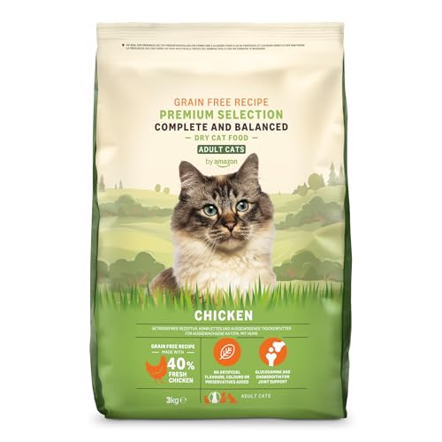 by Amazon Grainfree Recipe Dry Cat Food (Adult Cats) with Fresh Chicken - 3kg (Precedentemente Un Marchio Lifelong, Stesso Prodotto)