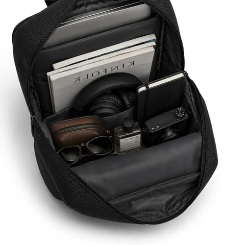Image of Police Premium Laptop Backpack for Men & Women | Stylish Office & Travel Backpack with Padded Laptop Compartment & Front Utility Pocket | Black