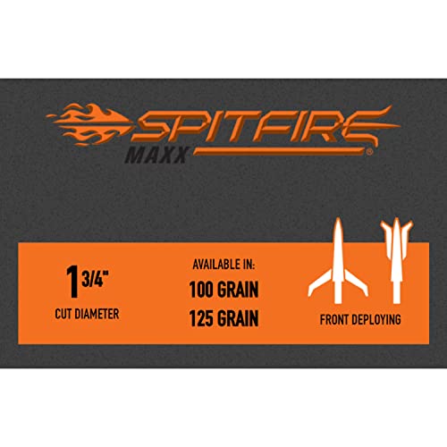 New Archery Products Spitfire Mechancial Broadhead 100 Grain Three Blade Cut On Contact 3 Pack #TOP4