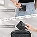 KITEVIUN Small RFID Wallet Women Ultra Thin Slim Womens Wallet Mini Compact Bifold Pocket Ladies Wallets for Women BLACK