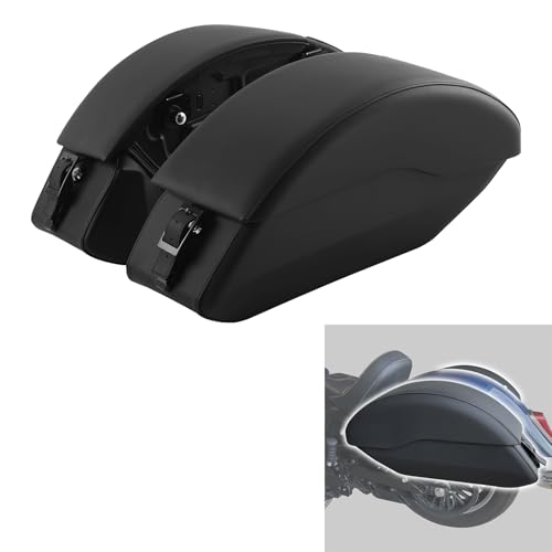 Alforja de cuero PU para motocicleta Indian Scout 2015-2024, Sixty 2016-2024 y ABS 2019-2020, color negro, capacidad 1.5 L miniatura 3