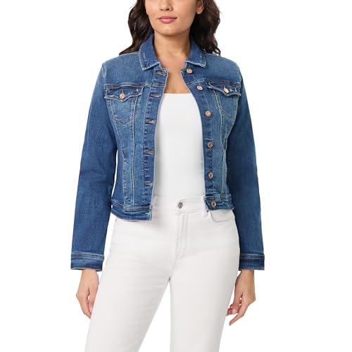 kensie Jeans for Women Forever Denim Outerwear Jacket, Small to X-Large