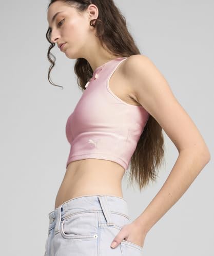 Image of Puma Women Cotton Solid Slim Fit Tees