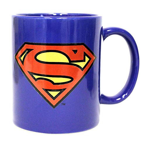 Superman Logo Ceramic Coffee Mug - 12 Oz.