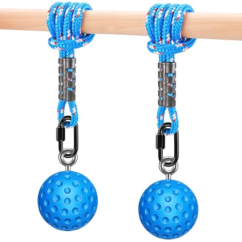 SELEWARE Pull Up Power Ball Hold Grips Durable Blue rutschfeste Handgriffe...
