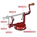 Apple Peeler, Stainless Steel Apple Corer Slicer Peeler, Durable Heavy Duty Die Cast Magnesium Alloy Apple Peeler Slicer Corer(Deepred)