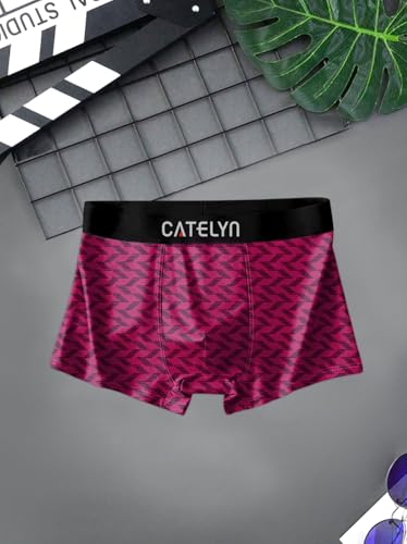 Image of CATELYN Ultra-Soft Nylon Breathable Stretch Trunks Men's Premium Printed Innerwear for Daily Comfort Men Sweatproof (Pack of 4)