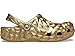Crocs Unisex Classic CLS Metallic Geometric Clog Gold, 6 US Men