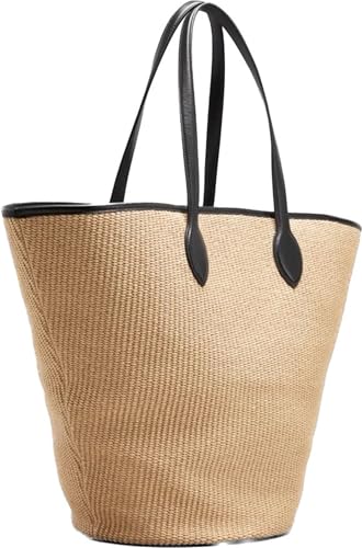 Bolso de mano de paja para mujer verano un solo hombro miniatura 1