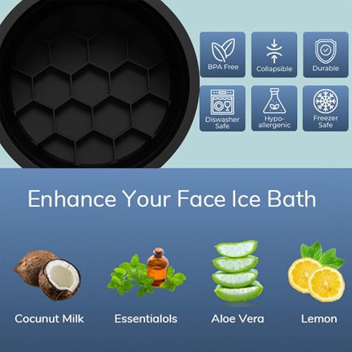 Cuenco para baño de hielo facial que combate la flacidez del rostro 8