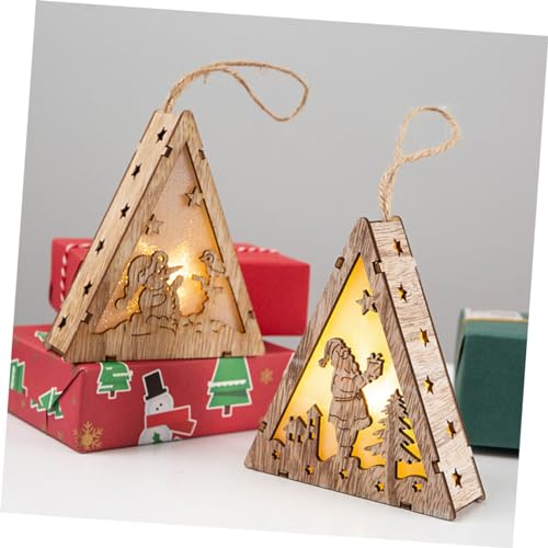 Ciieeo Decoração De Natal Suspensa Decoração Em Miniatura Luz Noturna Suspensa Árvores De Natal Ping